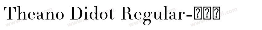 Theano Didot Regular字体转换